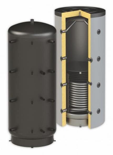 Rezervor acumulare agent termic cu o serpentina – puffer 1000 l